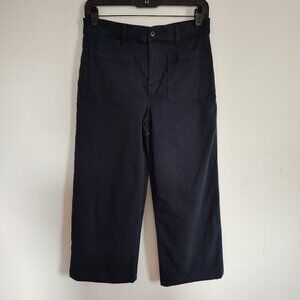 Ladies SZ 26P Madewell Dark Navy Emmett Wide-Leg Jean